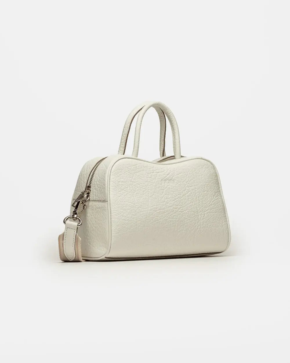 CARTERA DE MANO THE CLUB EN CUERO GRANEADO