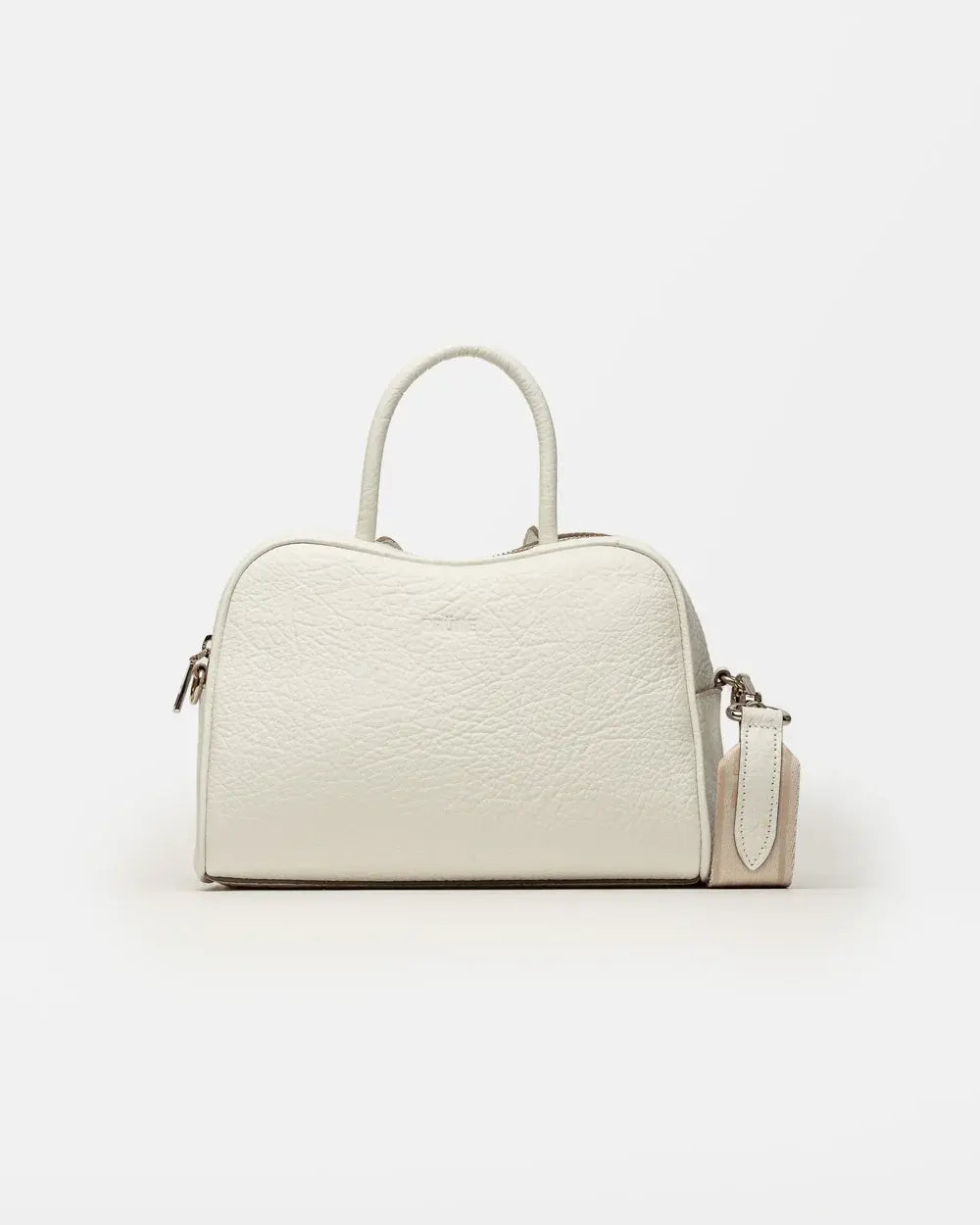 CARTERA DE MANO THE CLUB EN CUERO GRANEADO