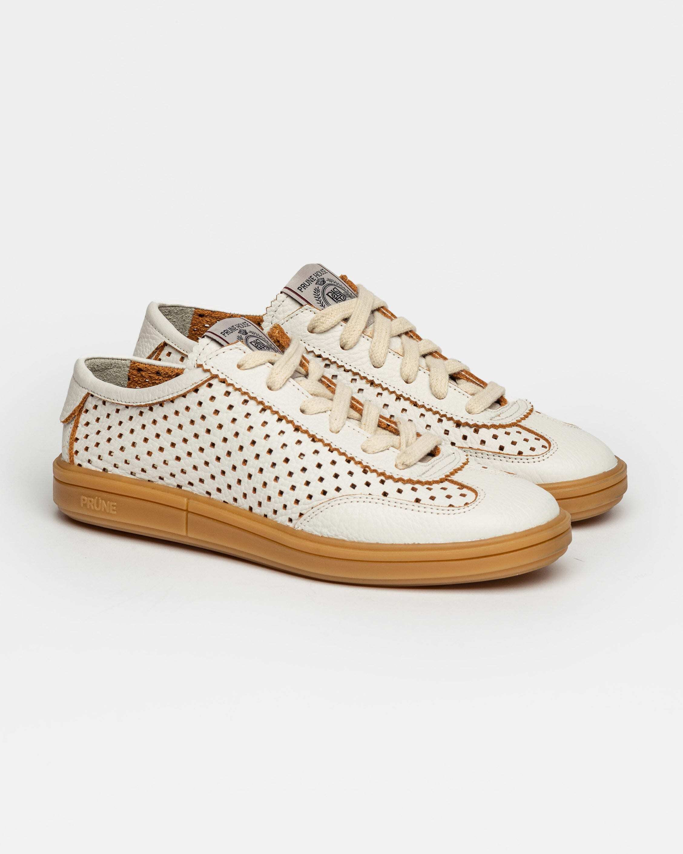 SNEAKER LAUREN EN CUERO GRANEADO