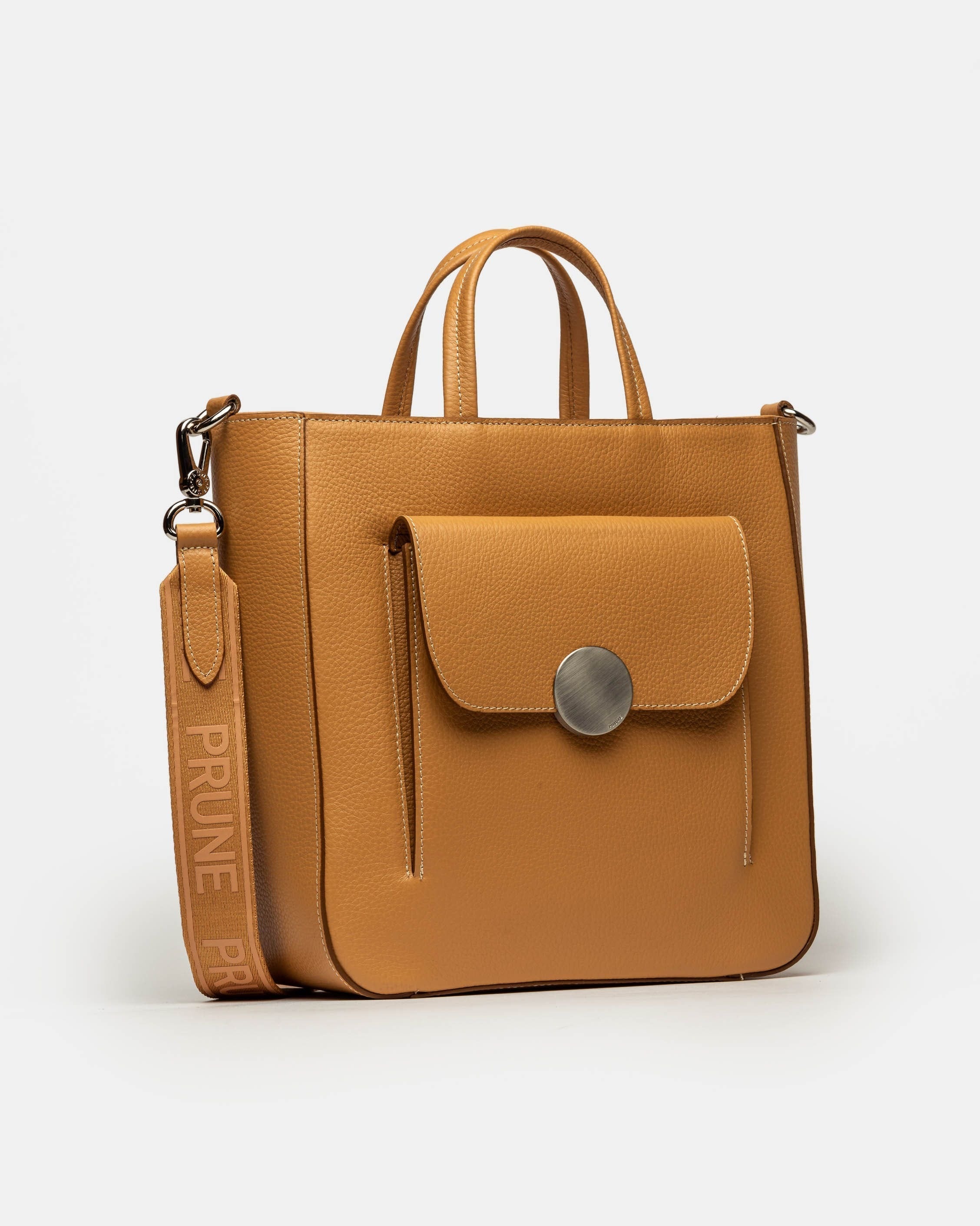 SHOPPER THE CIRCLE EN CUERO GRANEADO